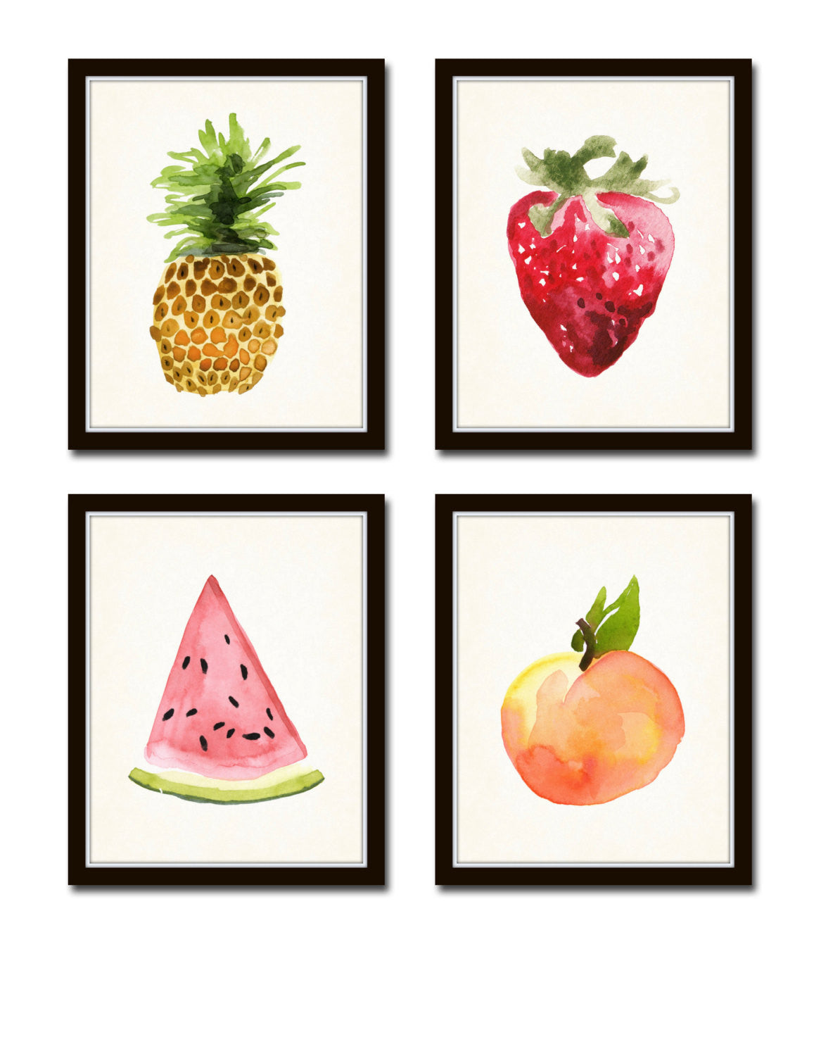 Watercolor Fruit Print Set No.1 – BelleBotanica
